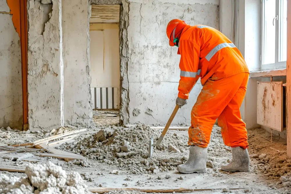 Nettoyage après chantier près de Seynod
